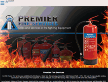 Tablet Screenshot of premierfire.co.za